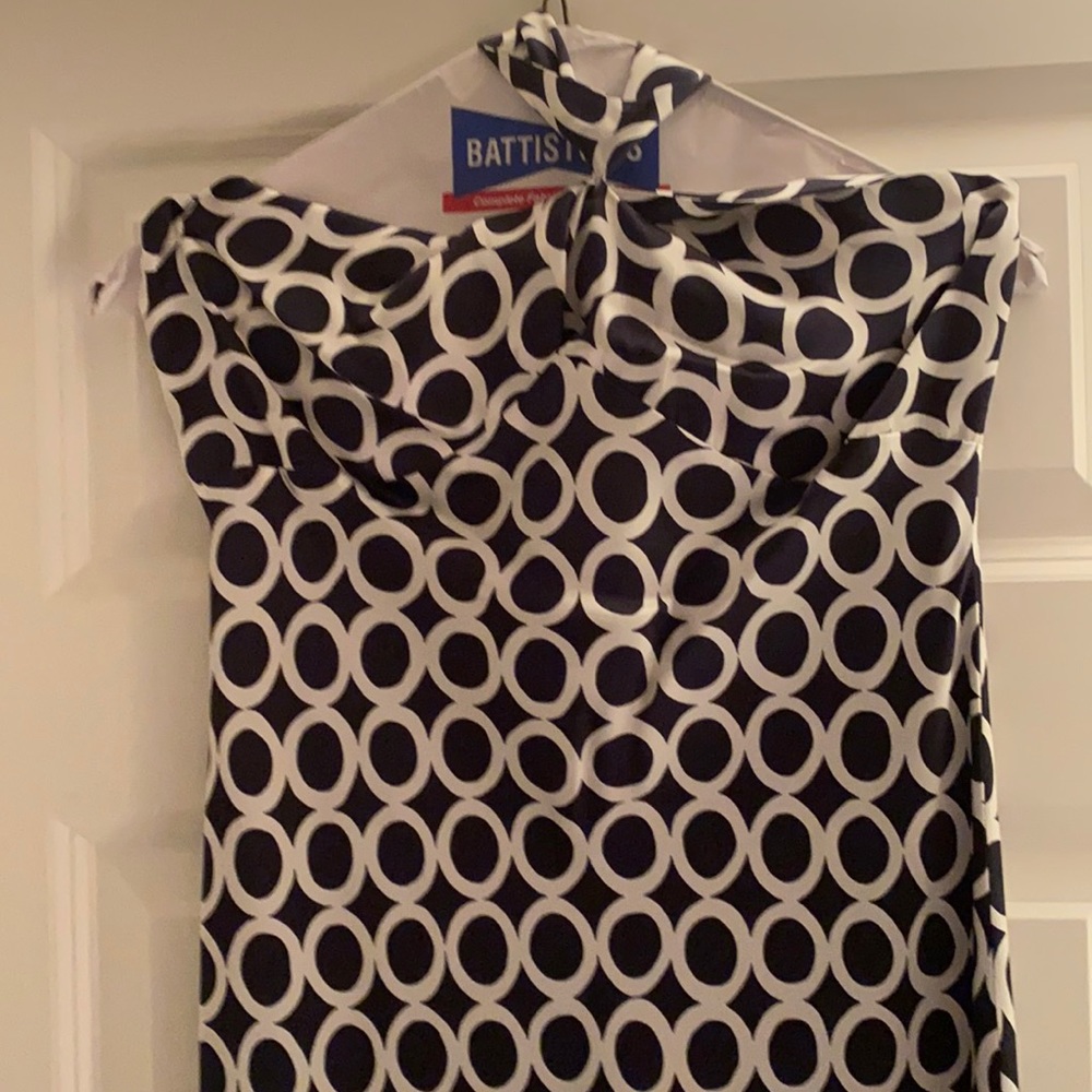 Worn once. Silk halter dress. 37 inches in height